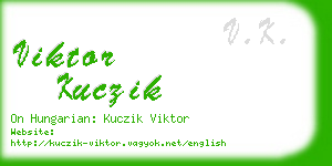 viktor kuczik business card